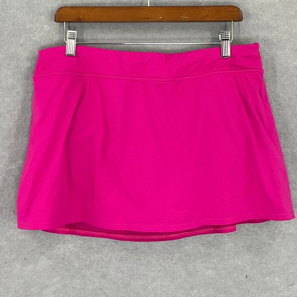 Lands' End Women's Swim Skirt 16W Pink Swimsuit Bottoms Active Skort - Picture 1 of 8